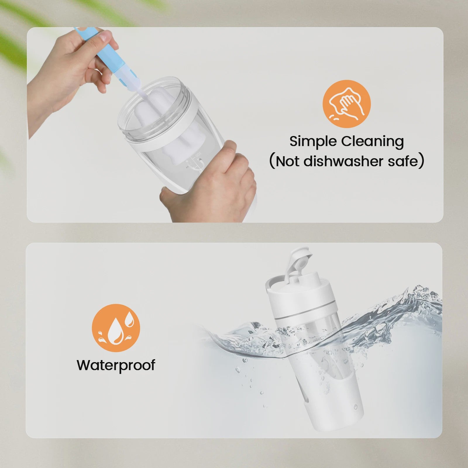 Elektrische Shaker Fles 700ml - USB-C Oplaadbaar, BPA-Vrij & Draagbaar voor Proteïne Shakes