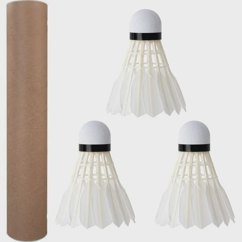 Set van 3, 6 of 12 Duurzame Badminton Shuttles - Pro Training & Outdoor Sport