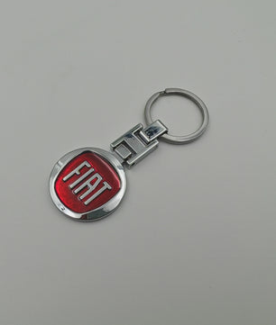 FIAT Autosleutelhanger met Logo - Stijlvolle Sleutelhanger voor Diverse Fiat Modellen
