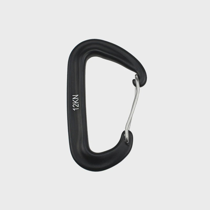 12KN D-vorm Karabijnhaak - Kleine Klimhaak voor Outdoor, Camping & Outdoor Avonturen