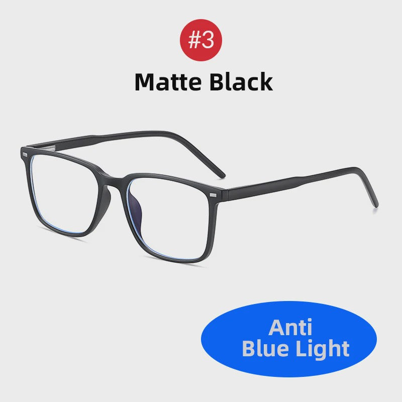 VIVIBEE Klassieke Blauw Licht Blokkerende Bril voor Heren - TR90 Frame, Anti-Ray, Computer & Gaming