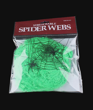 Halloween Spinnenweb Decoratie met Spinnen - Creëer een Griezelige Sfeer