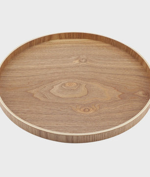 Houten Serveerschaal Rond - Stijlvol voor Thee, Fruit, Snacks & Decoratie