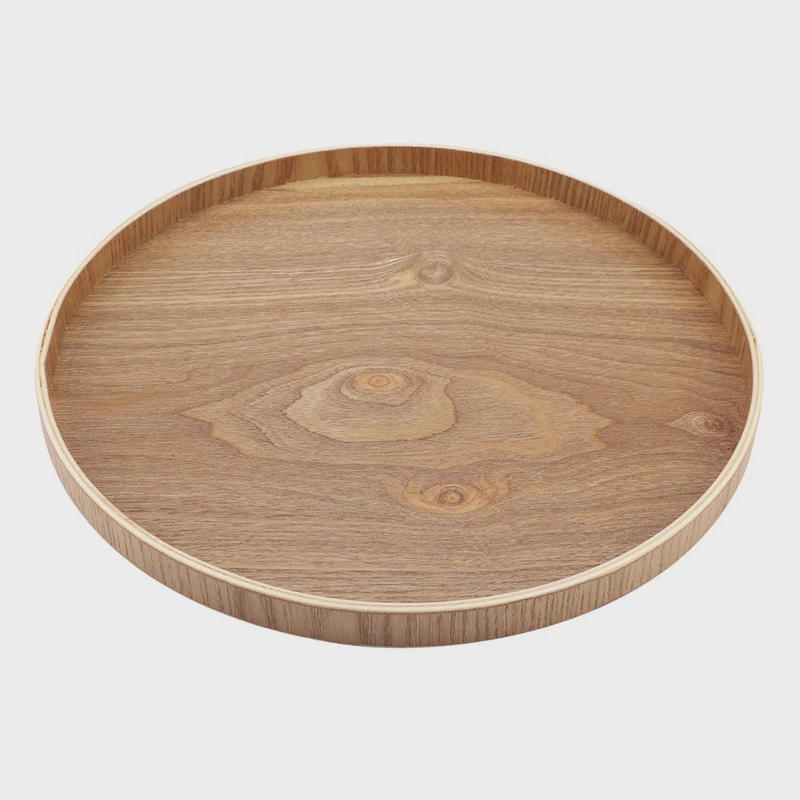 Houten Serveerschaal Rond - Stijlvol voor Thee, Fruit, Snacks & Decoratie