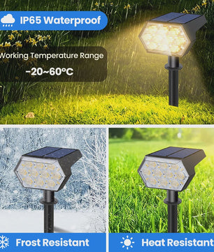 92 LED Solar Tuinspots - Waterdicht IP65, Buitenverlichting met Bewegingssensor