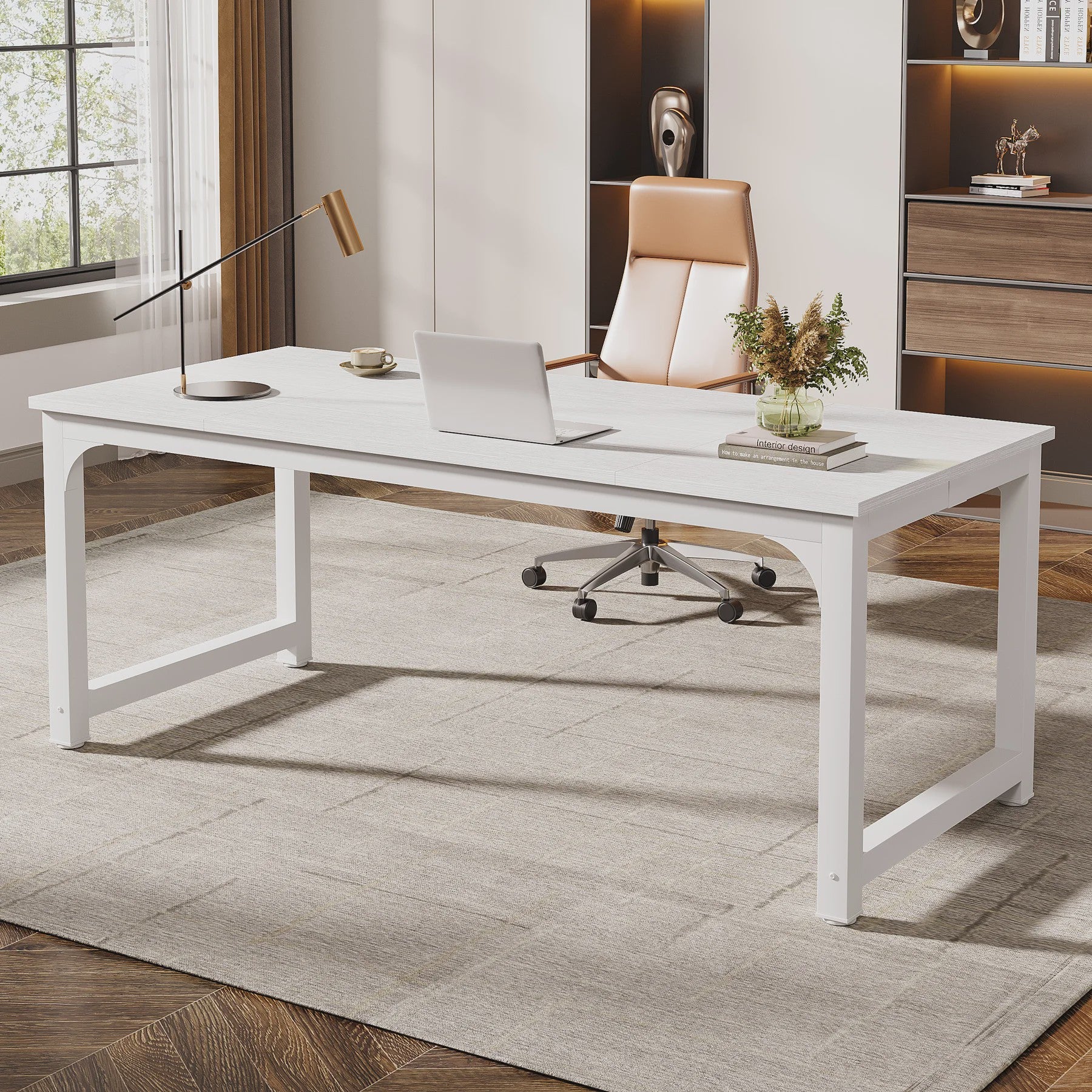 Moderne Bureau Tafel voor Thuiswerk of Kantoor - Ruim Werkstation