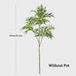Grote Kunstplant 78-140cm - Real Touch Palmboom met Bamboe-look Bladeren voor Huis & Kantoor