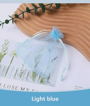 100x Organza Zakjes - Cadeau, Sieraden & Feest - Diverse Maten & Kleuren