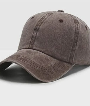 Vintage Washed Denim Baseball Cap - Unisex Snapback voor Heren & Dames