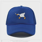 Unieke Geborduurde Baseball Cap met Gans Patroon - Casual Stadsstijl