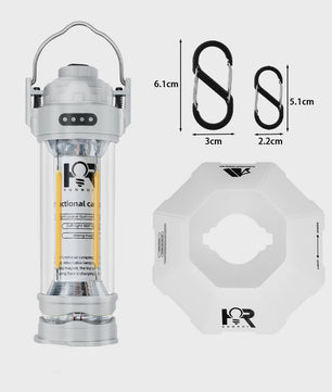 DOTWISE Retro Camping Lantaarn - Draagbaar, Waterdicht & Sfeervol Outdoor Licht met 3000mAh Batterij