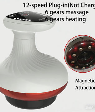 Elektrische Cupping & Schrap Massage Apparaat - Verwarmend, Verlicht Spanning
