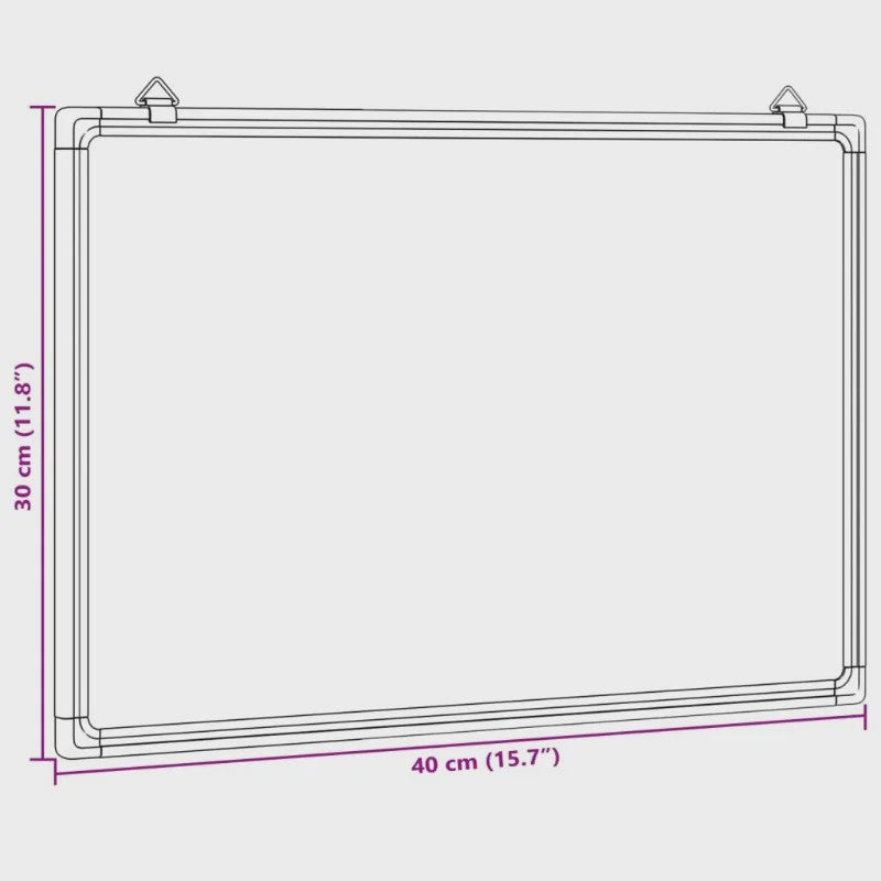 Magnetisch Whiteboard 40x30 cm met Aluminium Frame - Organiseer en Plan