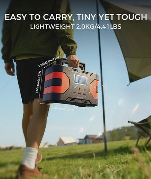 FlashFish EA200 Draagbare Power Station - 200W Pure Sine Wave, Oplaadbaar via Zon/Auto voor Camping & Noodsituaties