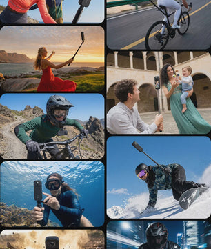 FOSSIBOT FC360 8K Actiecamera met IP68 Waterdichtheid en Invisible Selfie Stick