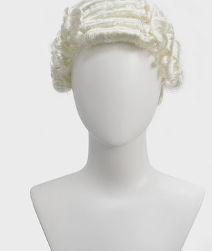 Witte Barok Pruik - Stijlvolle Krullen voor Jurist, Kostuum & Cosplay