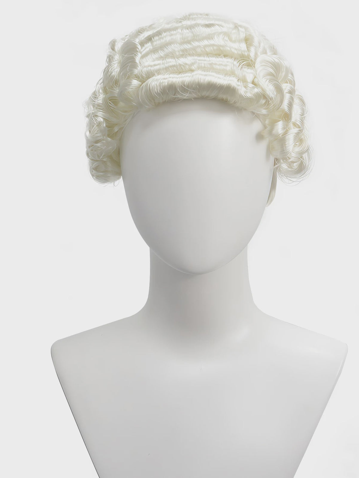 Witte Barok Pruik - Stijlvolle Krullen voor Jurist, Kostuum & Cosplay