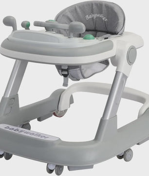 2-in-1 Baby Loopstoel met Afneembare Speel- en Voedingsblad en Muziekfunctie