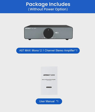 AIYIMA A07 MAX Krachtige Klasse D Versterker - 300W x2 Stereo / 600W Mono
