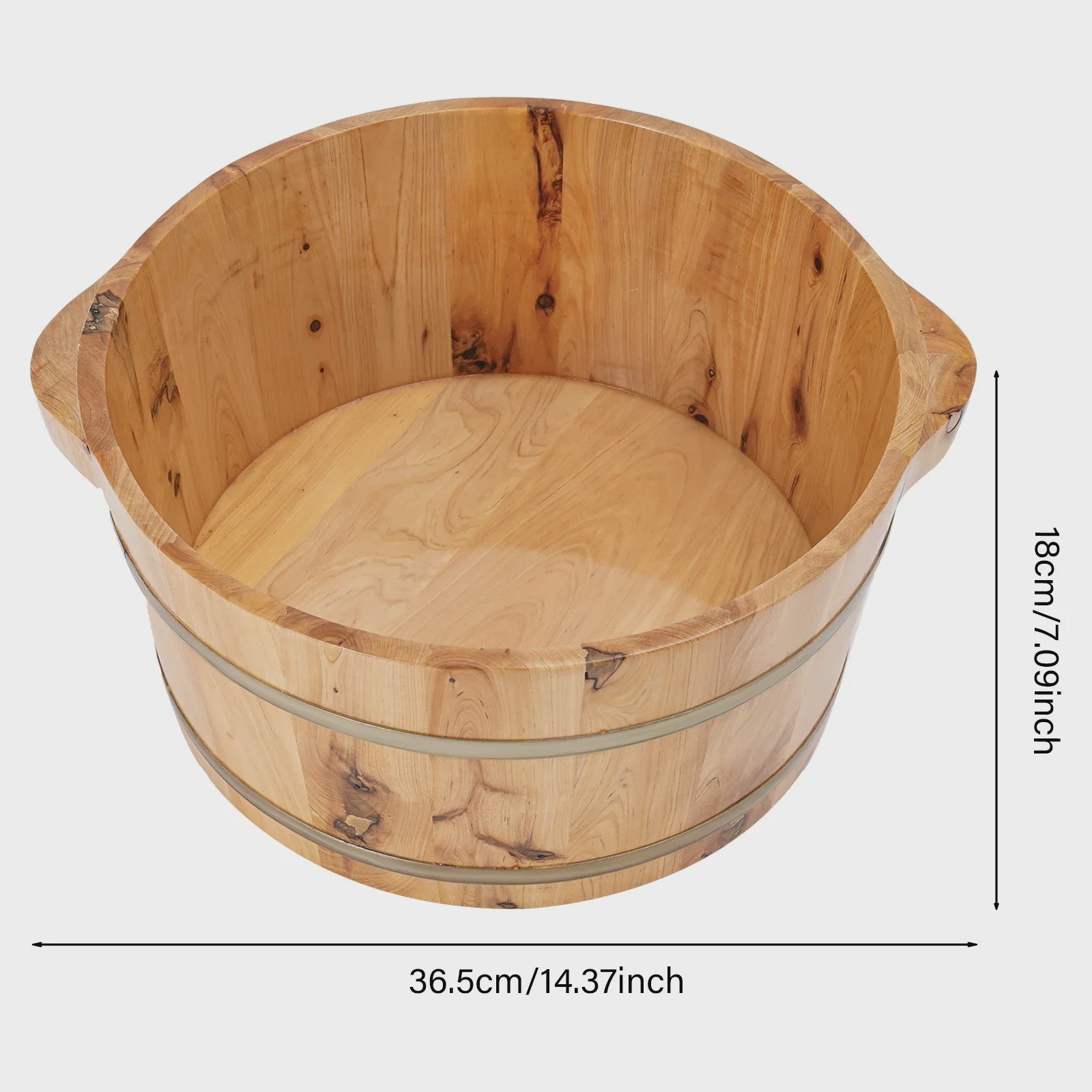 Houten Voetenbad Emmer - Ruim en Comfortabel voor Thuis of Salon