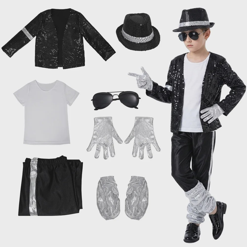 Michael Jackson Billie Jean Kostuum Kinderen - Popster Show Outfit