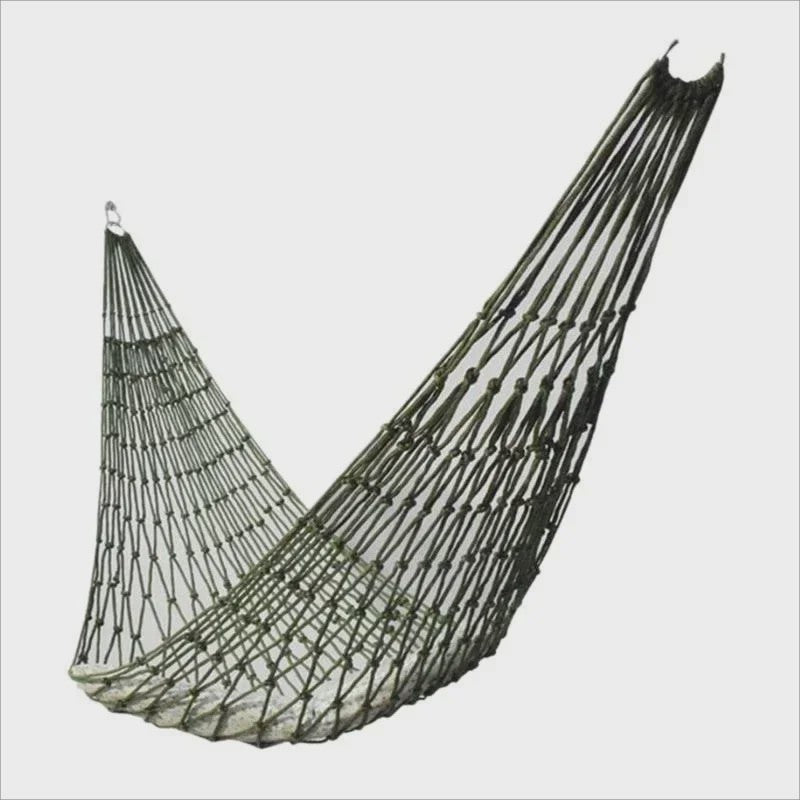 Draagbare Nylon Touw Hangmat - Ademende Mesh Schommelstoel voor Buiten & Binnen