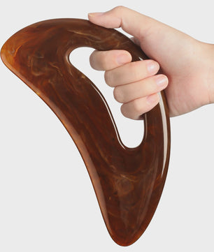 Houten Guasha Board & Lymfedrainage Massager - Ontspanning en Herstel