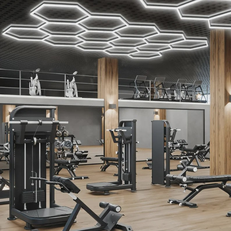 Modulaire Hexagonale LED Plafondlamp - Superhelder 6500K Koel Wit Licht