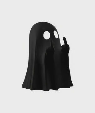 Grappig Spookje met Middelvinger - Schattige Halloween Decoratie voor Huis & Tafel