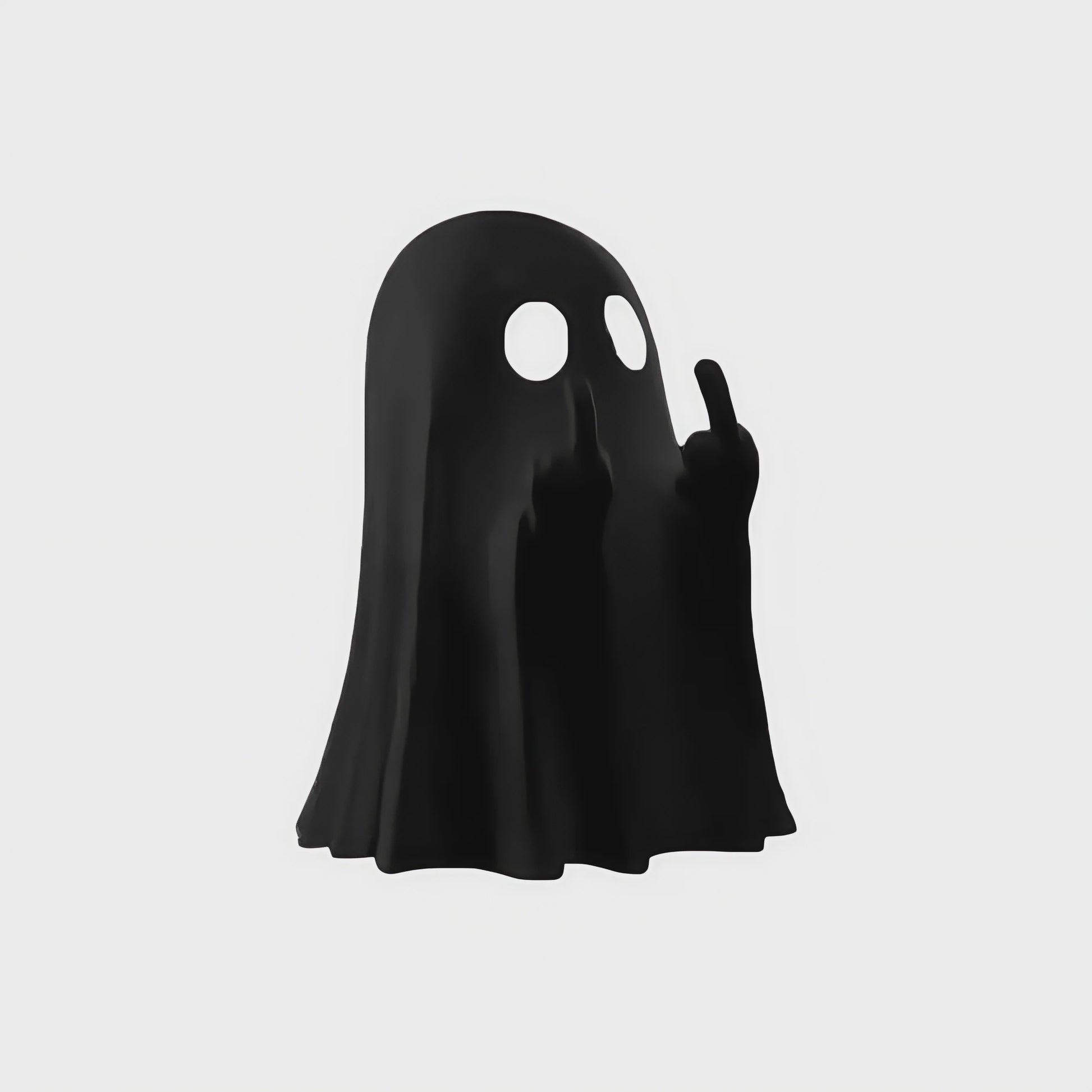 Grappig Spookje met Middelvinger - Schattige Halloween Decoratie voor Huis & Tafel