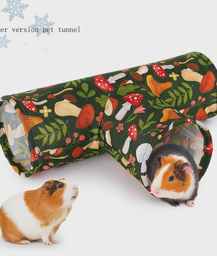 3-Weg Tunnel voor Kleine Huisdieren - Wasbaar & Opvouwbaar Speelgoed voor Konijn, Hamster & Cavia
