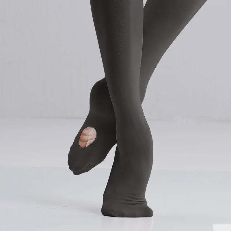 Professionele Ballet Tights voor Dames en Meisjes - 60D Microfiber, Convertible & Naadloos