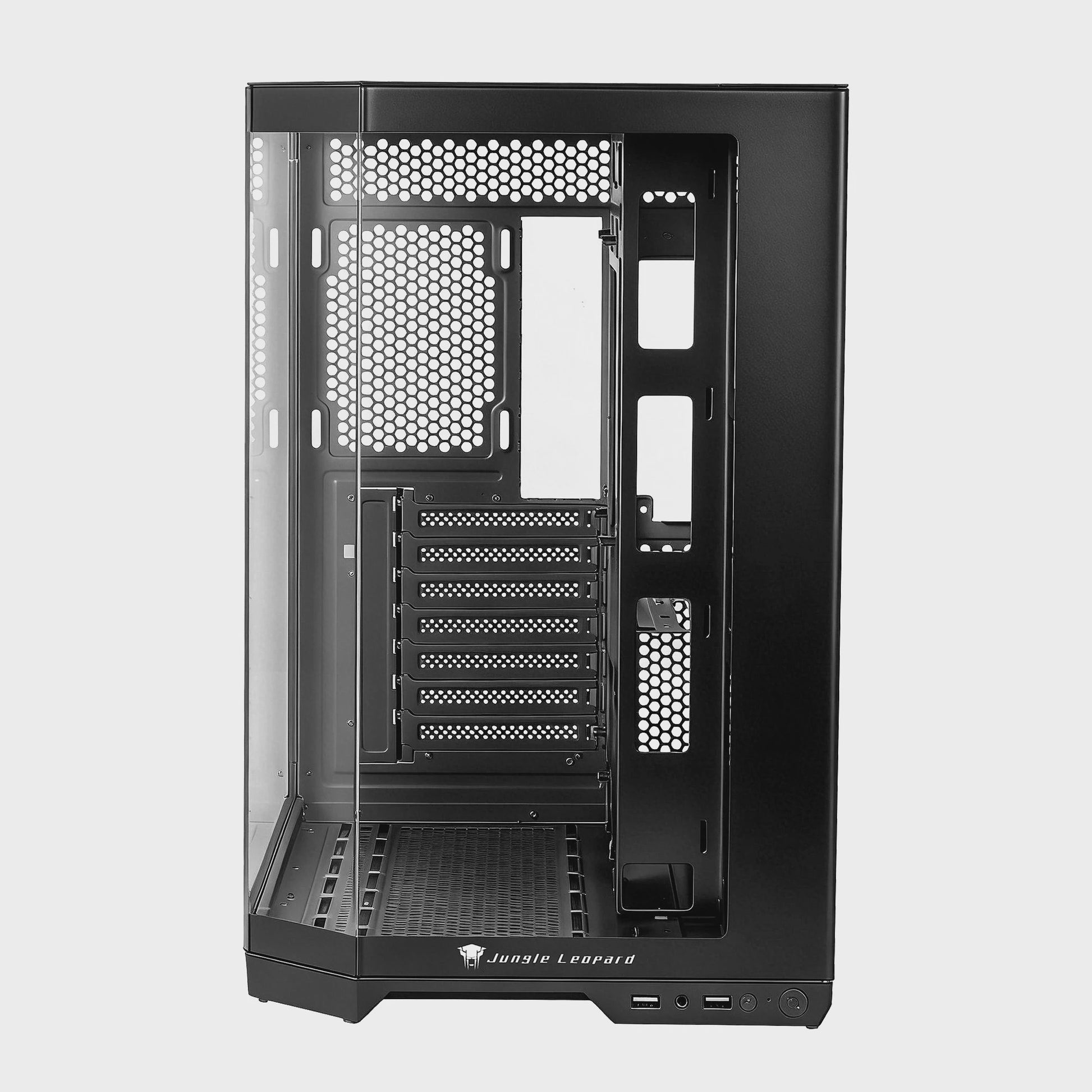 ATX Mid Tower PC Gaming Case met Glazen Panel en Hoge Airflow