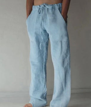 Linnen Heren Broek - Ademend & Comfortabel Zomerbroek met Elastische Taille