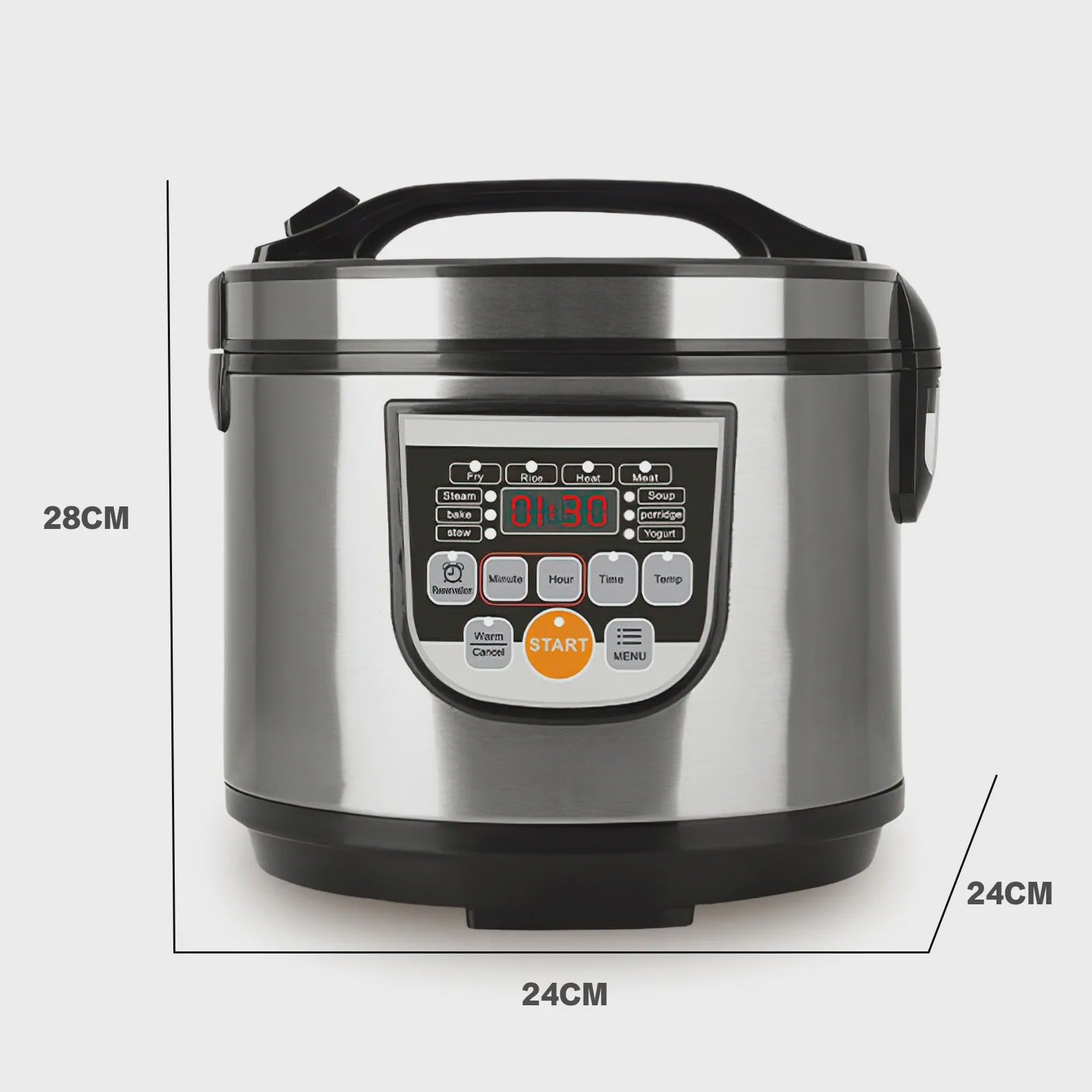 5L Digitale Rijstkoker & Multi-Cooker: Stoom, Soep, Porridge & Meer
