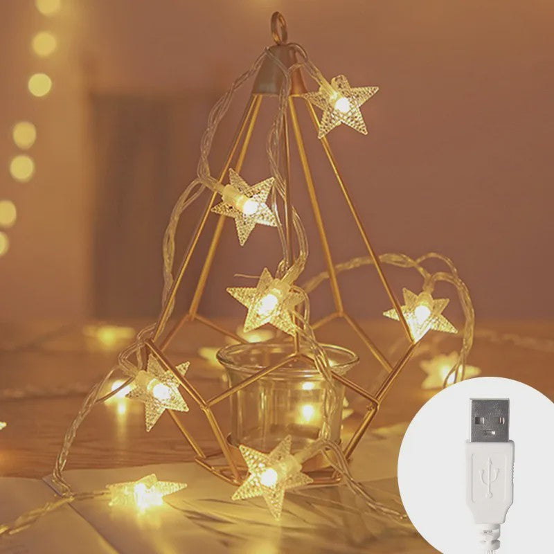 LED Sterren Lichtsnoer - Sfeervolle Verlichting voor Binnen & Buiten