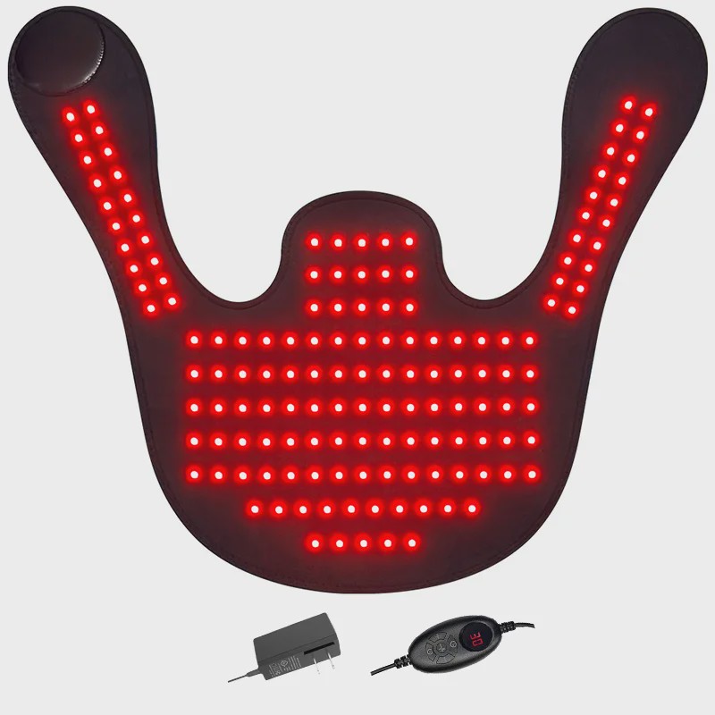 Roodlichttherapie Sjaal voor Nek en Schouders - 145 LED's (660nm & 850nm) voor Pijnverlichting