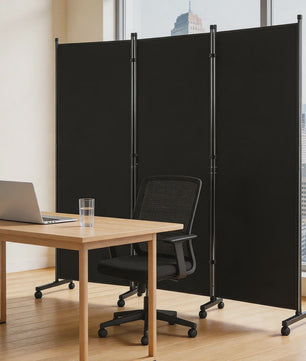 3-delig Vrijstaand Kamerscherm 259x182cm - Opvouwbaar Privacy Scherm voor Binnen & Buiten