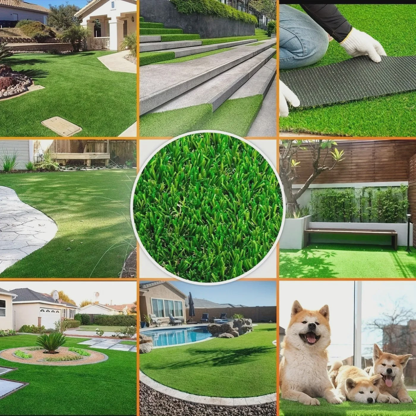 Kunstgras Mat 4.8M x 0.9M - Realistisch Dik Kunstgras met Drainage & Rubberen Backing