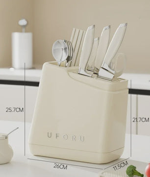 Multifunctionele Messenhouder & Keuken Organizer - Stijlvol en Praktisch
