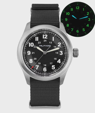 Militado ML08 Vintage Herenhorloge - Quartz VH31, Saffierglas, 10ATM Waterdicht