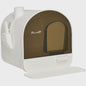 PawHut Gesloten Kattenbak met Lade, Schep en Mat - 43x44x47cm