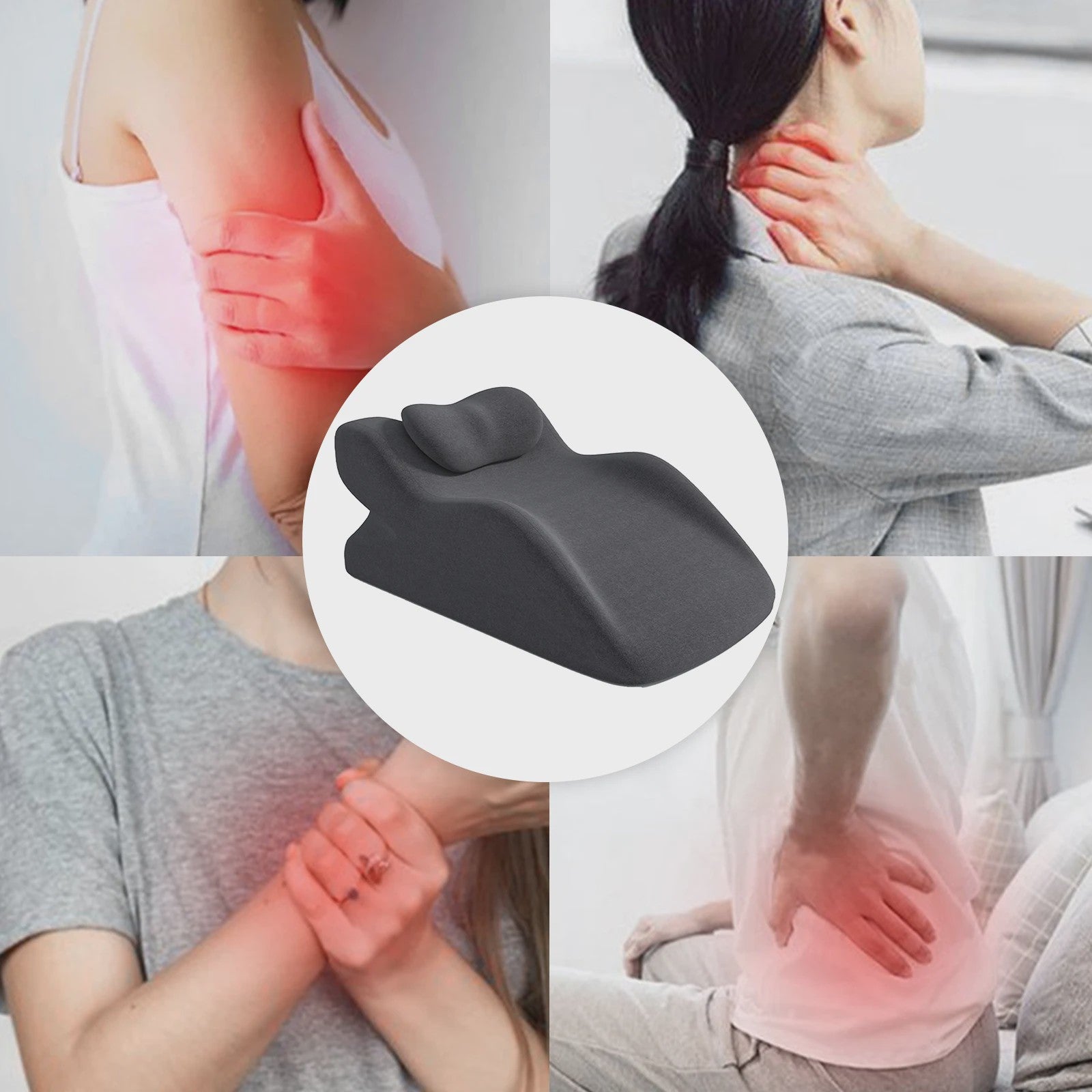 Ergonomisch Wigkussen van Traagschuim voor Ontspanning en Herstel