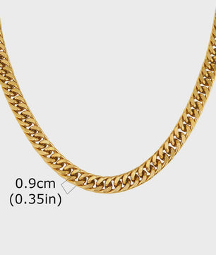 Vnox RVS Kubaanse Ketting voor Heren & Dames - 3/5/7/9mm Breed, Waterdicht & Hypoallergeen