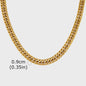 Vnox RVS Kubaanse Ketting voor Heren & Dames - 3/5/7/9mm Breed, Waterdicht & Hypoallergeen