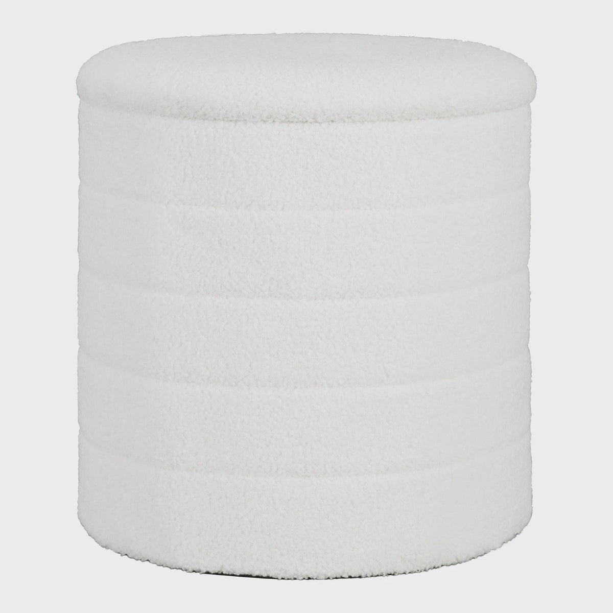 WOLTU Opvouwbare Opbergkruk met Teddy Fleece Bekleding - Ruimtebesparende Voetenbank voor Woonkamer & Slaapkamer