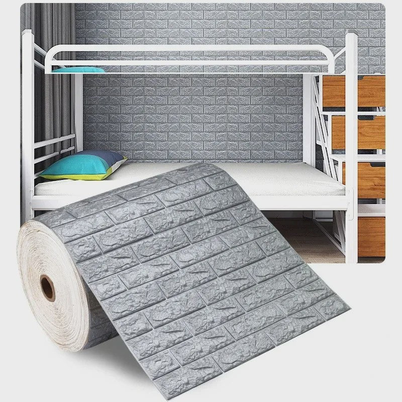 3D Baksteen Behang - Zelfklevend, Waterdicht & Makkelijk Aan te Brengen (70cm x 1m)