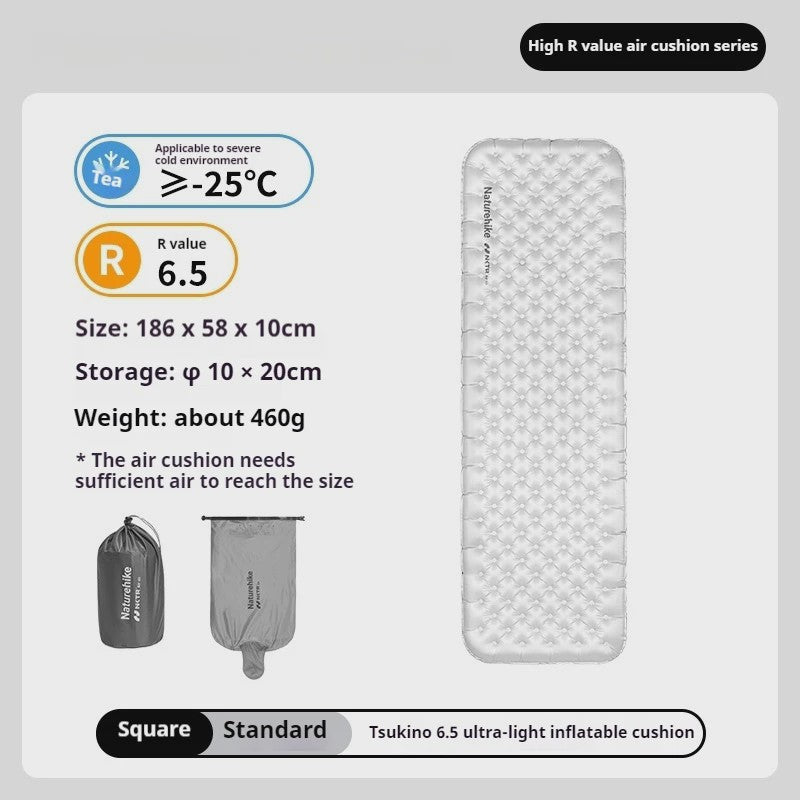 Naturehike R6.5 Opblaasbaar Slaapmatje - Ultralicht & Warm voor Extreme Kou