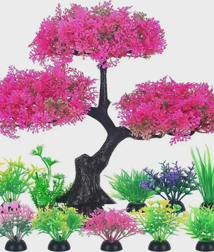 Set Kunstplanten Aquarium Decoratie - Levendige Kleuren voor Vistank