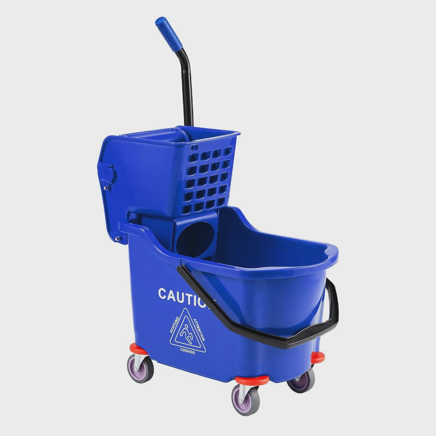 Professionele Dweilemmer met Wringer en Wielen - 32L Capaciteit